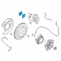 OEM 2021 BMW M2 Rear Brake Pads Diagram - 34-21-8-091-600