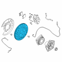 OEM BMW M3 Brake Disc, Ventilated, Left Diagram - 34-21-2-284-811