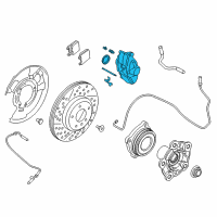 OEM 2020 BMW M4 Brake Caliper Right Diagram - 34-21-8-046-262