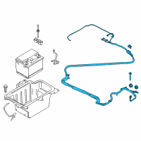 OEM 2014 Ford C-Max Positive Cable Diagram - FM5Z-14290-D