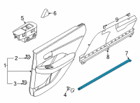 OEM 2020 Hyundai Sonata W/STRIP-RR Dr Belt I/S RH Diagram - 83240-L1000