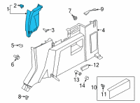 OEM 2021 Ford Bronco TRIM - LOAD COMPARTMENT Diagram - M2DZ-7831012-AB