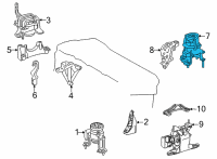OEM 2021 Toyota Venza Rear Mount Diagram - 12371-25120