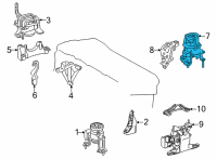 OEM Toyota Venza Rear Mount Diagram - 12371-25120