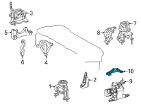 OEM 2021 Lexus ES300h Stay, Engine MOUNTIN Diagram - 12318-25020