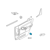 OEM 2008 Mercury Mountaineer Handle, Inside Diagram - 6L2Z-78266B40-BF