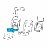 OEM 2013 Chevrolet Caprice Seat Cushion Pad Diagram - 92247310