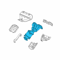 OEM Honda Civic Converter Diagram - 18160-PZA-A00