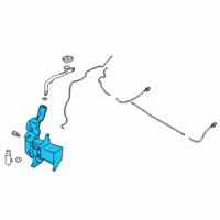 OEM Honda Tank, Washer Diagram - 76841-TGH-A02