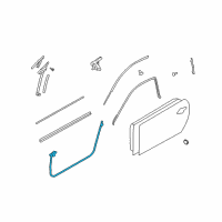 OEM Infiniti G37 WEATHERSTRIP Front Door LH Diagram - 80831-JL00A