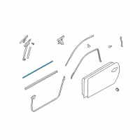 OEM 2010 Infiniti G37 MOULDING Assembly - Front Door Outside, LH Diagram - 80821-JL00A