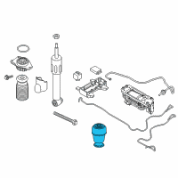 OEM BMW 550i Rear Pneumatic Spring Diagram - 37-10-6-781-843