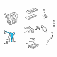 OEM Pontiac Timing Chain Diagram - 24461834