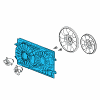 OEM 2008 Chevrolet Malibu Fan Shroud Diagram - 20757666