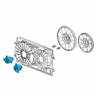 OEM Pontiac Fan Motor Diagram - 20757663