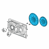 OEM Saturn Aura Fan Blade Diagram - 20757669