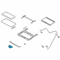 OEM 2014 Infiniti QX60 Motor Assy-Sunroof Diagram - 91295-3JA0A