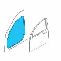 OEM 2012 BMW 750i Door Weatherstrip, Front Diagram - 51-33-7-177-998