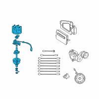 OEM 2003 Dodge Ram 3500 Van DISTRIBTR-Engine Diagram - 4740339AB