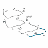 OEM 2019 Lexus RX350L Pipe Sub-Assembly, Water Diagram - 87208-48170