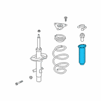 OEM Nissan Altima Front Spring Rubber Seal Diagram - 54034-6CA0A