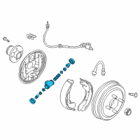 OEM Chevrolet Aveo5 Wheel Cylinder Diagram - 96574719