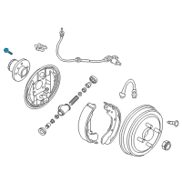 OEM 2008 Chevrolet Aveo Bolt, Rear Suspension Knuckle Diagram - 94501741