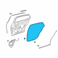 OEM 2018 Lexus LS500 WEATHERSTRIP, Rear Door Diagram - 67871-50110