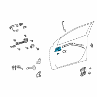 OEM 2012 Toyota Corolla Handle, Inside Diagram - 69205-02170-B2