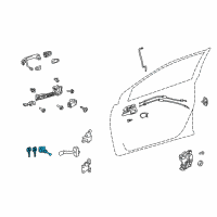 OEM 2013 Toyota Tacoma Cylinder & Keys Diagram - 69052-04020