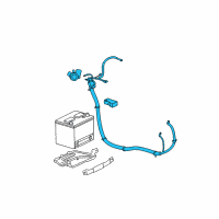 OEM Pontiac Grand Prix Battery Cable Diagram - 19115451