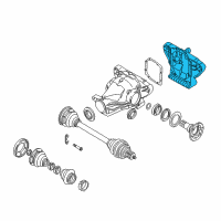 OEM BMW Z8 Transmission Cover Diagram - 33-11-1-428-864