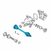 OEM BMW Z8 Exchange Output Drive Shaft Diagram - 33-21-7-502-832