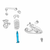 OEM Lincoln Blackwood Shock Diagram - 3U2Z-18124-BR