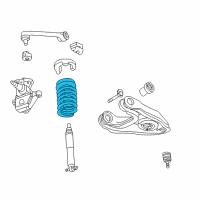 OEM 2002 Lincoln Blackwood Coil Spring Diagram - 2C6Z-5310-AA