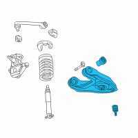 OEM 1998 Ford F-150 Lower Control Arm Diagram - 6L3Z-3078-E