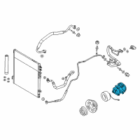 OEM 2014 Jeep Grand Cherokee COMPRESOR-Air Conditioning Diagram - 68294506AC