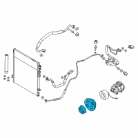 OEM Chrysler PULLY Kit-A/C Compressor Diagram - 68232396AA