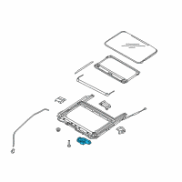 OEM Kia Motor Assembly-Sunroof Diagram - 81631A9000