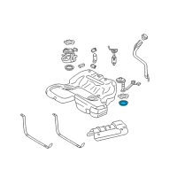 OEM 2007 Cadillac STS Sending Unit Seal Diagram - 25901272