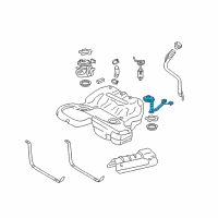 OEM 2011 Cadillac STS Fuel Gauge Sending Unit Diagram - 19151155