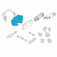 OEM 2009 Nissan GT-R Speedometer Assembly Diagram - 24820-JF32D