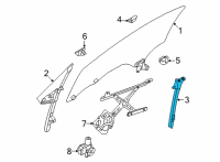 OEM Toyota GR86 Glass Run Diagram - SU003-08682