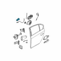 OEM 2009 BMW 528i xDrive Inside Left Door Handle Diagram - 51-41-6-983-743