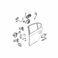 OEM BMW 535i Left Operating Rod Diagram - 51-22-7-034-563