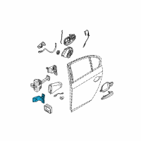 OEM 2008 BMW 550i Hinge, Rear Door, Lower, Left Diagram - 41-52-7-200-245