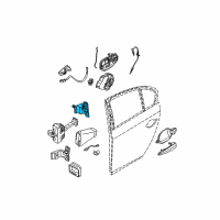 OEM BMW M5 Hinge, Rear Door, Upper, Left Diagram - 41-52-7-201-303