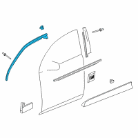 OEM 2011 GMC Terrain Reveal Molding Diagram - 20953420