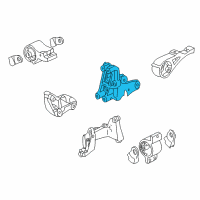 OEM 2006 Honda Insight Bracket, RR. Engine Mounting Diagram - 50827-S3Y-000