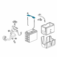 OEM Honda CR-V Plate, Battery Setting (55B) Diagram - 31512-TLA-A00